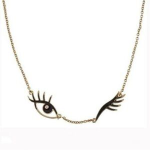 Kate Spade Kiss and Make up Wink Necklace